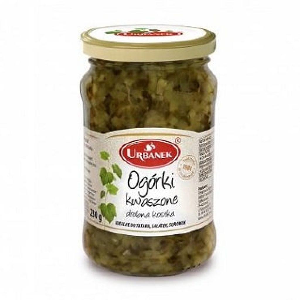 Cornichon coupé en cube Urbanek 360g Boutique Polska Box Polska Box